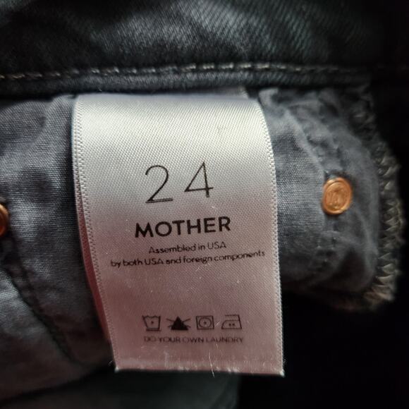 Mother Superior The Scrapper Cuff Ankle Fray The Devil May Care Jean Size 24 - Picture 6 of 9